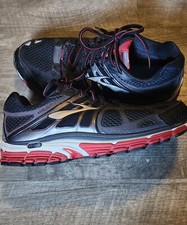 Brooks SIZE 9 Beast MoGo Shoes Black Red Running Sneakers
