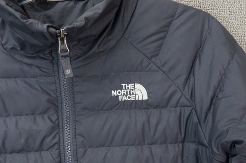 The North Face Youth Girls 550 Goose Down Puffer Jacket Size XL 18 Black - Picture 3 of 8