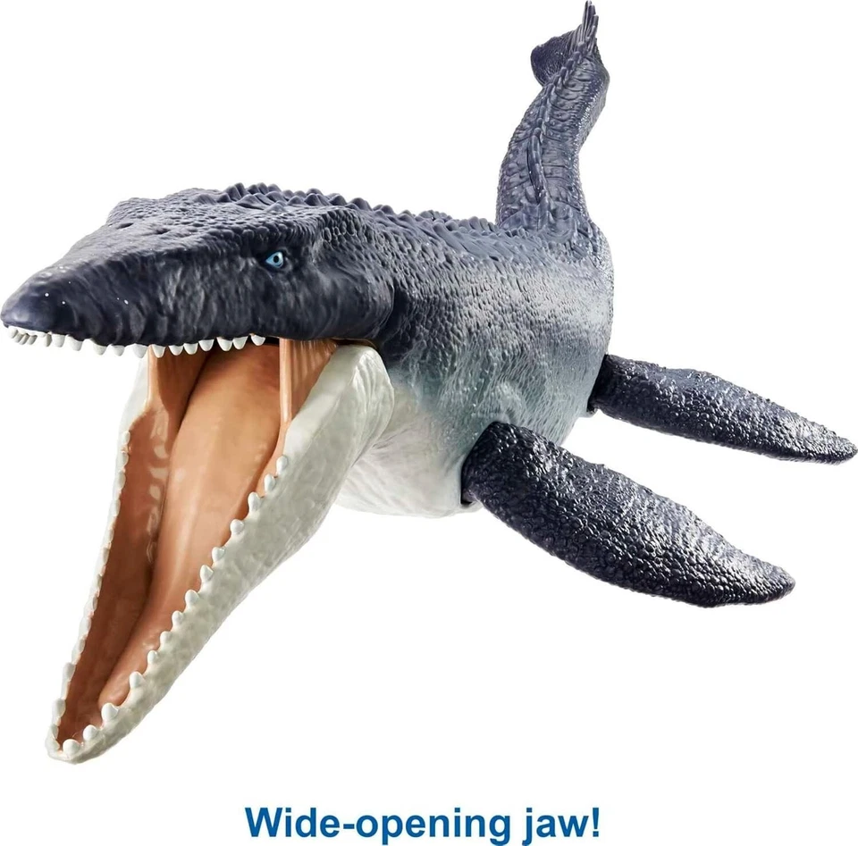 MATTEL JURASSIC WORLD DOMINION DINO ESCAPE PROTECTOR OCÉANO MOSASAURUS HNJ56 Nuevo Foto 4 de 4