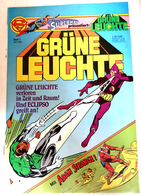Grüne Leuchte Heft 7 von 1981 mit Sammelmarke Ehapa Verlag Green Lantern