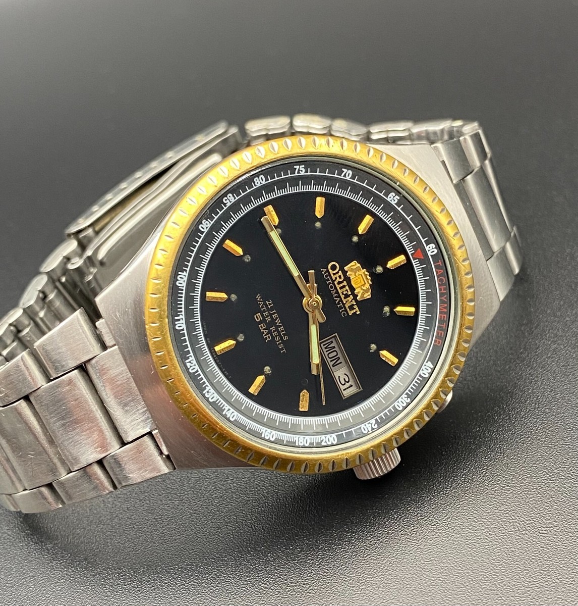 Vintage ORIENT 21 Jewels Automatic Diver's Mens Watch 5 BAR JAPAN