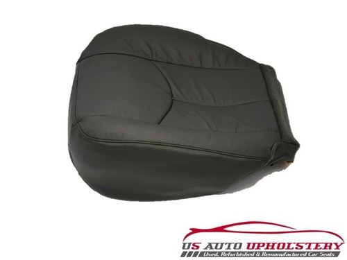Funda de asiento inferior de cuero para conductor en gris DK 03 a 07 compatible con GMC HD, HD - Imagen 4 de 6