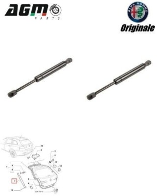 Coppia Ammortizzatori Portellone Per Alfa Romeo 159 Sportwagon (2005-2012) | Pistoni A Gas 50508010 - Foto 6