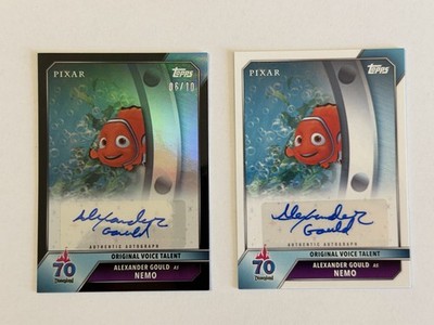 2025 Topps Disneyland 70th Anniversary Autograph Nemo Alexander Gould /10 & Base