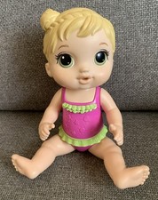 Baby Alive Blonde Hair Girl Doll Pink Swimsuit Molded Hair 2021