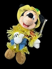 Walt Disney World Scarecrow Mickey Mouse Bean Bag Plush Halloween