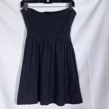 Rare Vintage Y2K Guess Sweater Knit Tunic Dress Strapless Back Tie Grunge S