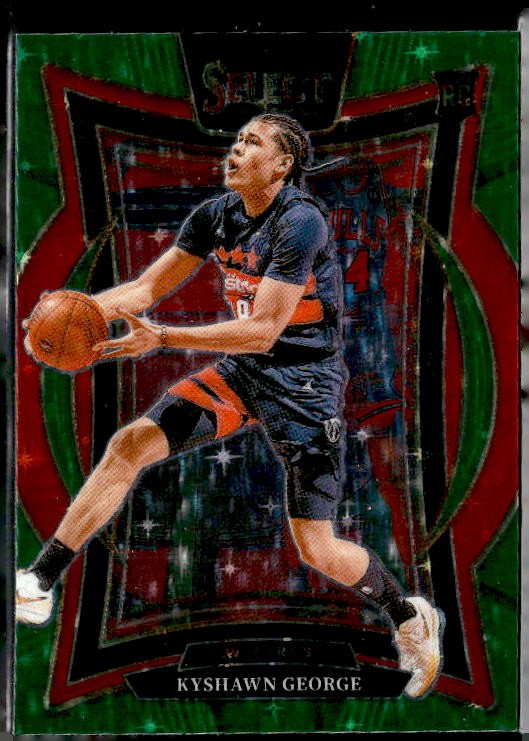 2024-25 Panini Select #85 Kyshawn George Green Stars Prizm