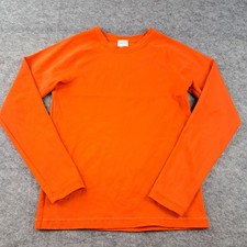 Hanna Andersson Shirt Youth 10 Orange Rash Guard Crewneck Swim Beach 140 cm