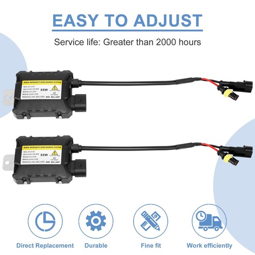 55W HID Bi Xenon Ballast 12V Digital Slim Ballast Fast Bright Electronic - Picture 7 of 11