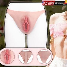 Silicone Pussy Panty Elastic Seamless Hiding Gaff Brief for Transgender SissyMen