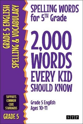 STP Books Spelling Words for 5th Grade (Taschenbuch)