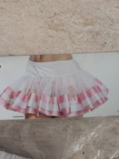 White And Pink Satin Trimmed Petticoat By Leg Avenue A1036 Brand New In Package