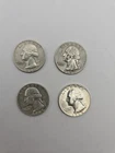 lot Of 4 Silver Quarters- (2) 1964 And (1) 1957- 3 Circulated And (1) Proof