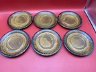 Nelson McCoy Pottery ‘Canyon Mesa’ Set of 6 Saucers 6" Round