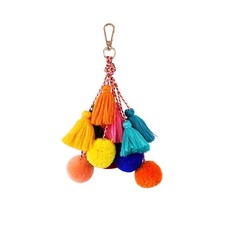 Boho Handmade Keychain Keychains Bohemia Bohemian Style Bag Charm with Tassel