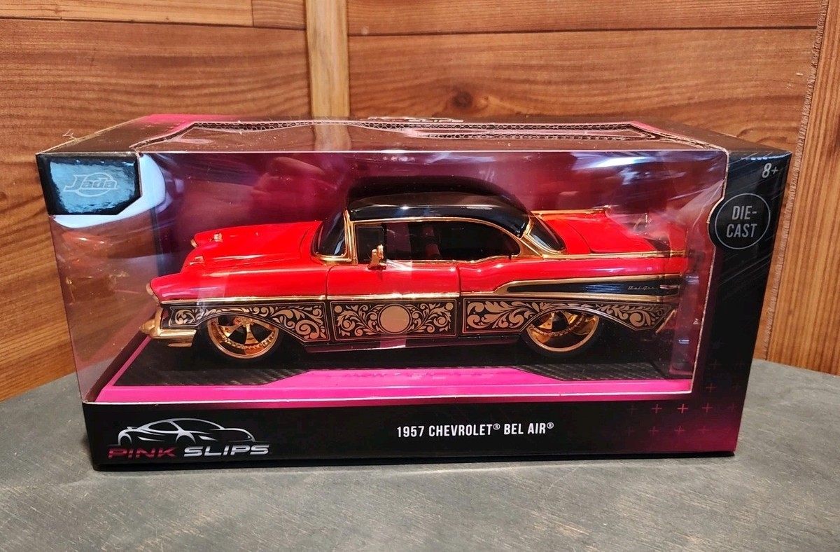 Jada Bel Air'57 ベルエア (限定7500台) インパラ NIB 2025 JADA PINK SLIPS 1957 CHEVY BEL AIR *CHASE* 1:24 SCALE W