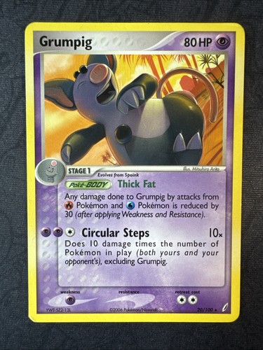 Grumpig 20/100 Crystal Guardians Pokemon