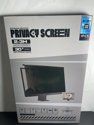 32'' Magnetic Privacy Screen Filter 16:9 Widescreen Anti-Glare Blue Light Shield