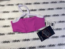 Tiger Friday High Drama Crop Top Skipper Pink/white Child XL Dancewear NWT