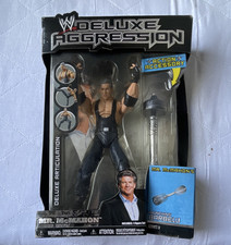 WWE Deluxe Aggression Series 9 Mr. McMahon Boxed Action Figure w/ Barbell