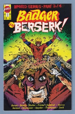 Badger Goes Berserk #3 (of 4) : VF/NM : ''Skin I'm In''