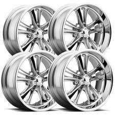 Set Of 4 Staggered Foose F097 Knuckle 17x717x8 5x4.75 Chrome Wheels Rims