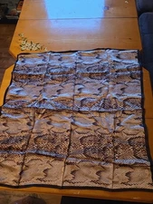 100% Sik Echo Snake Print Square Scarf