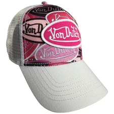Von Dutch Hat Mesh Snapback Trucker Cap PINK ( BILLBOARD )  - BRAND NEW W/ TAGS!