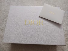 Authentic Dior White Empty Gift Storage Box w Card Tissue 12.5 x9 x4.5