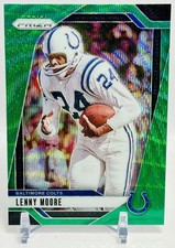 2024 Panini Football Prizm Lenny Moore Green Wave #296