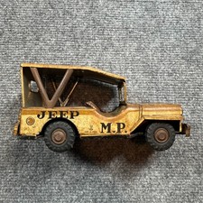 7 INCH TIN FRICTION MILITARY POLICE MP JEEP NICE 