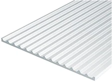 Evergreen scale model plastic sheet batten thickness 1.0mm groove spacing 3.2mm