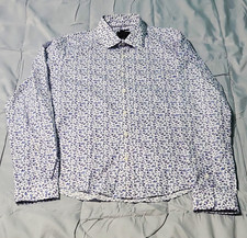 Jos. A. Bank Reserve Men's Slim Fit XL 34/35 Non-Iron Cotton Floral Shirt