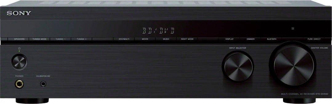 5,2-канальный домашний кинотеатр Sony - STRDH590 - 725W с разрешением Hi-Res 4K Ultra HD HDR...