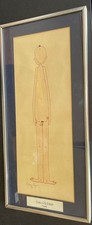 &ldquo;Nude With Brown Hair&rdquo; 1975 Signed WILLIAM EAGAN Original 9&rdquo;x 20" Framed