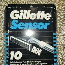 GILLETTE SENSOR 10 CARTRIDGES  100% ORIGINAL  RARE DISCONTINUED MADE In USA