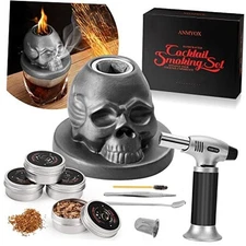 Cocktail Smoker Kit with Torch,  Whiskey Smoker Infuser Kit with Gift Box, 