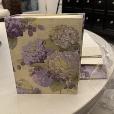 Photo Album Holds 100 4"x6" Photos - Beautiful Hydrangea Cover (Set Of 3 Albums)