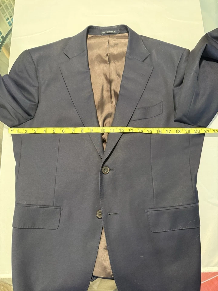 Suit Supply Napoli 40S Navy Suit - Image 2 of 4