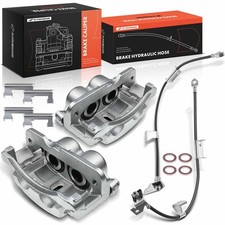 Front Disc Brake Caliper Brake Hydraulic Hoses For Silverado 1500 4 Pcs