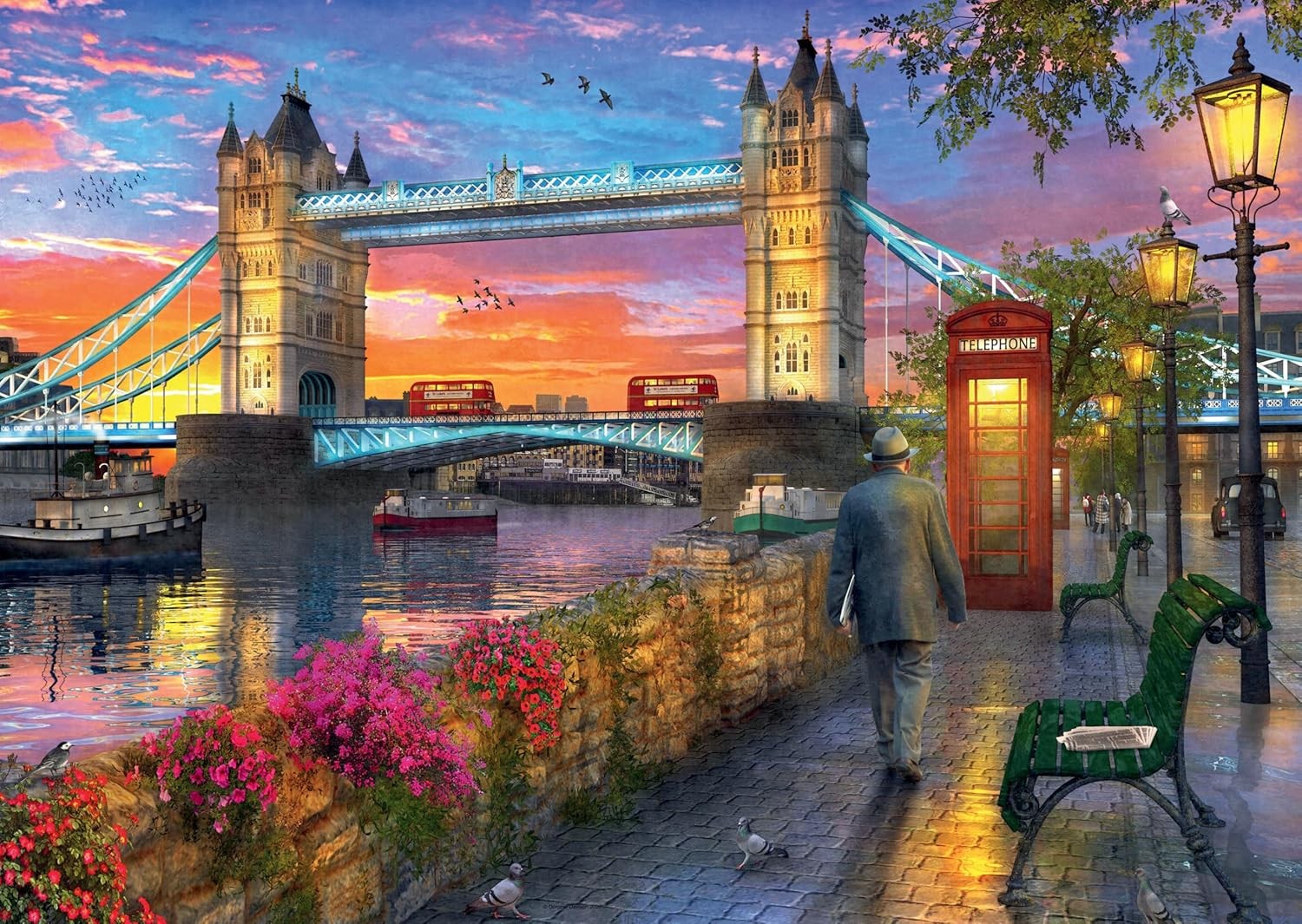 Ravensburger Tower Bridge at Sunset 1000 Piece Jigsaw Puzzles for Adults and Ki
