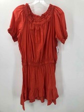 MICHAEL Michael Kors Orange Size M/L Shift Knee Length Short Sleeve Dress
