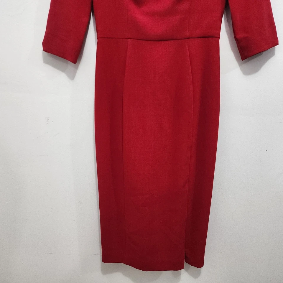 Платье-футляр BLACK HALO Marissa красное карандаш эластичное понте вязаное женское размер 0 - Изображение 4 из 4