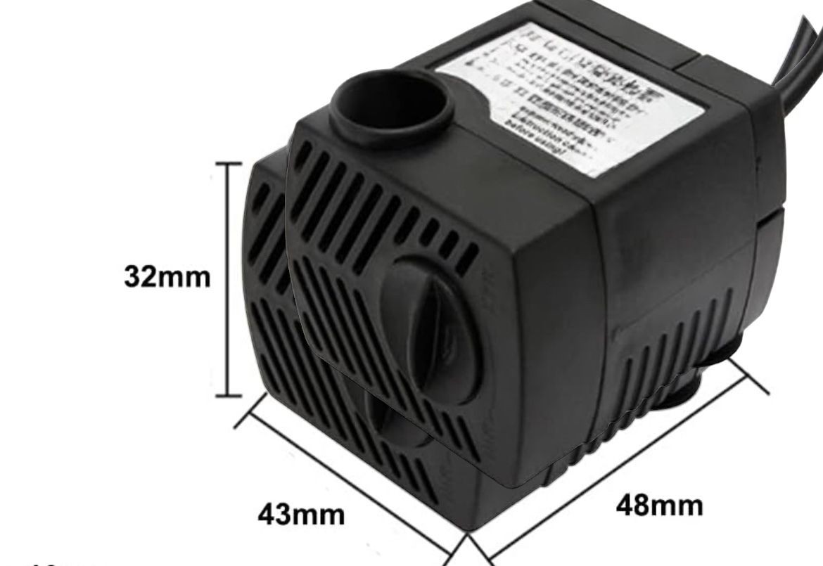 Pompa sommergibile per acquario riciclo acqua dolce salata 300L/H 5W DN-3200 foto 5