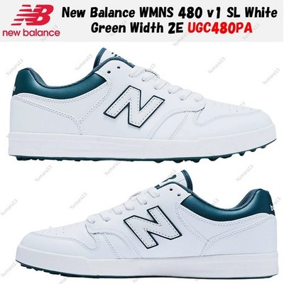 New Balance WMNS 480 v1 SL White Green Width 2E UGC480PA Women's