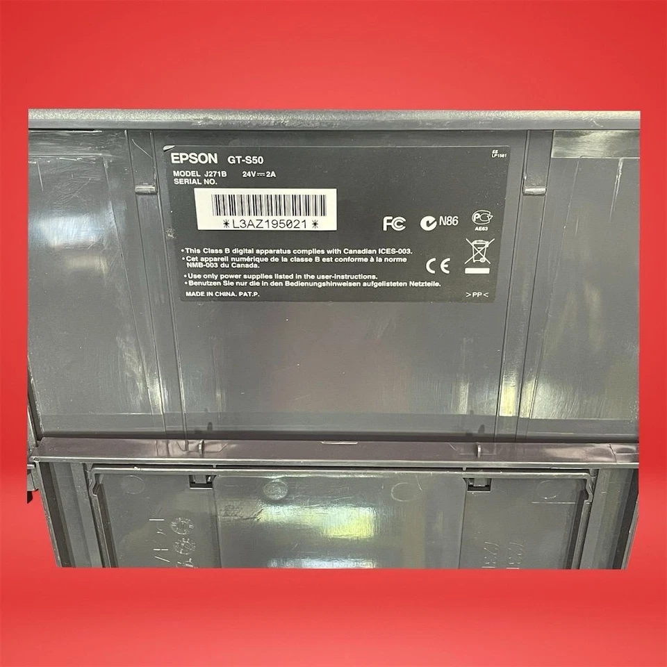 Epson WorkForce Pro GT-S50 Document Image Scanner J271B - Image 4 of 4