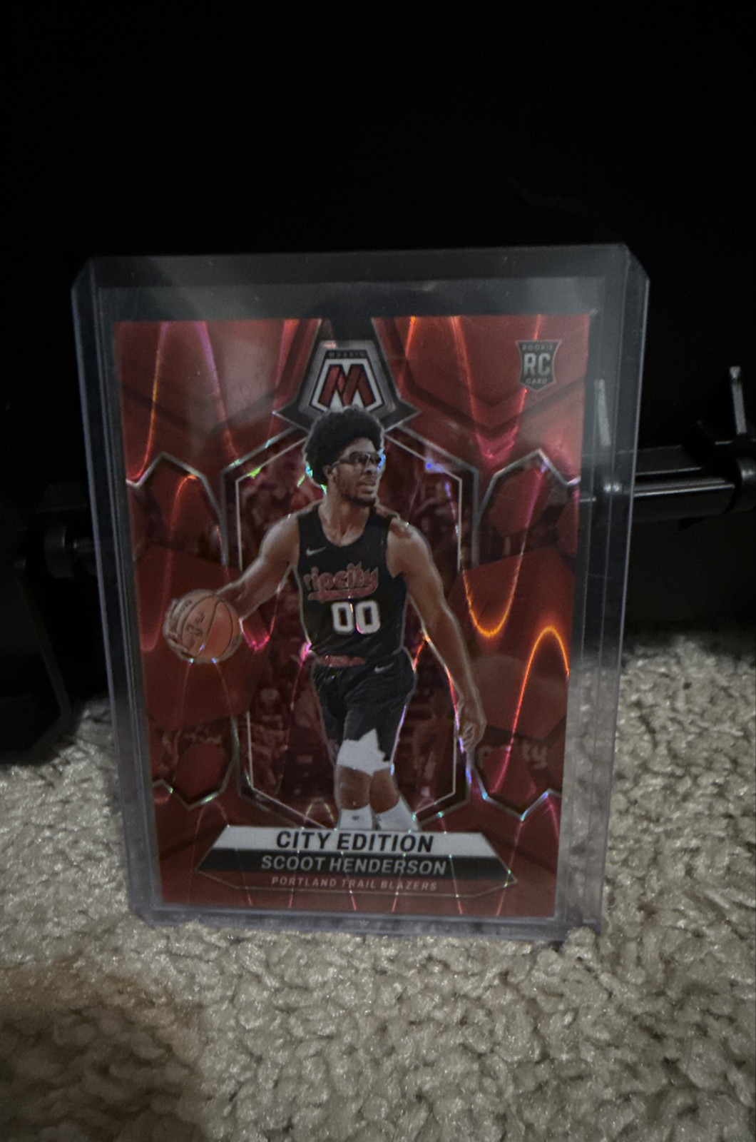 2023-24 Panini Mosaic - City Edition Scoot Henderson #275 Red Seismic Prizm /299