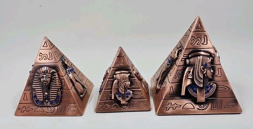 Authentic Egyptian Pyramids Set Of 3