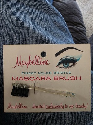 1930-1940 Maybelline Mascara brush with card